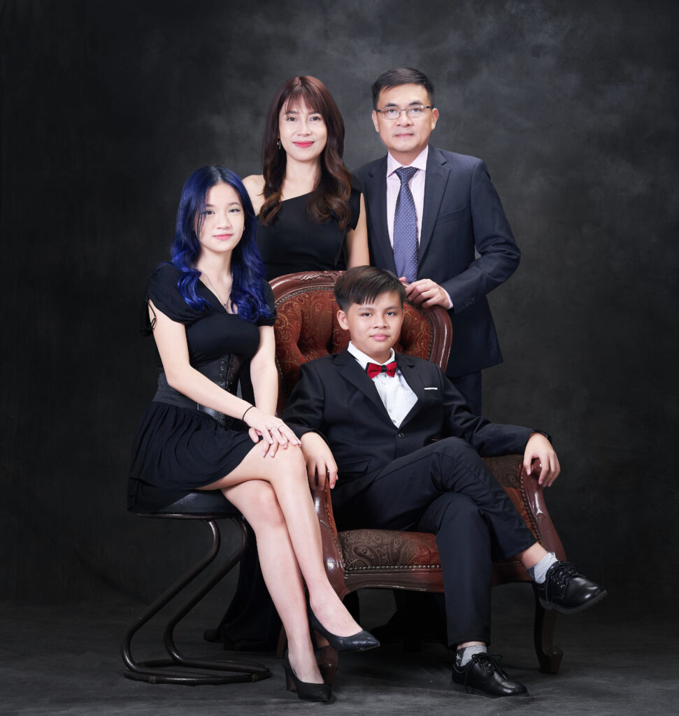 Modern family portrait studio