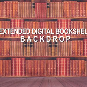 Extended Digital Bookshelf Backdrop (Design A)